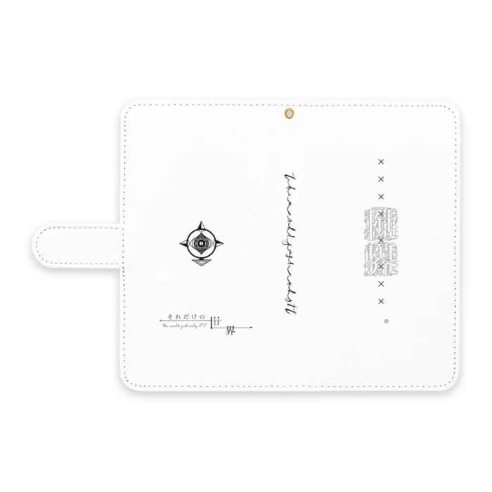 手帳型Androidケース - L - ストラップ穴 あり