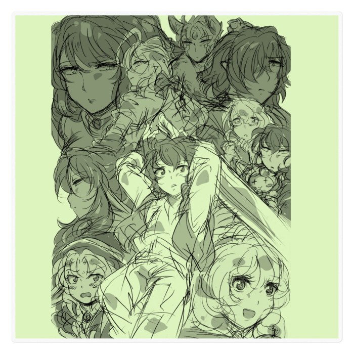 ステッカー - 160 x 160 (mm)