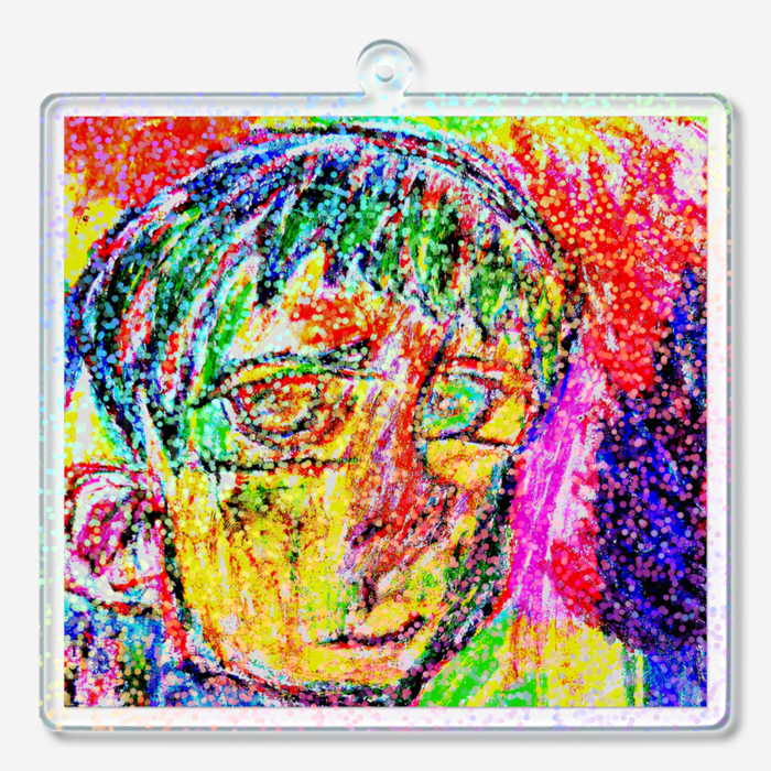 ホログラムアクリルキーホルダー - 70 × 70mm(2)