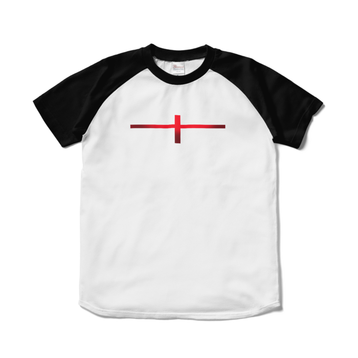 ラグランTシャツ - S - ホワイト×ブラック