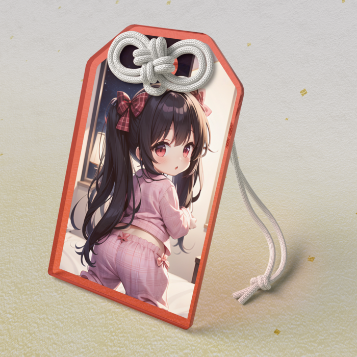 アクリルお守り - 50 × 80mm　　レッド