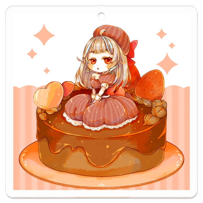 アクリルキーホルダー - 50 x 50 (mm)