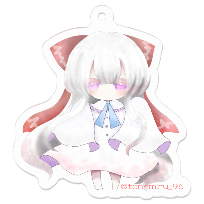 アクリルキーホルダー（コーティング） - 50 x 50 (mm)