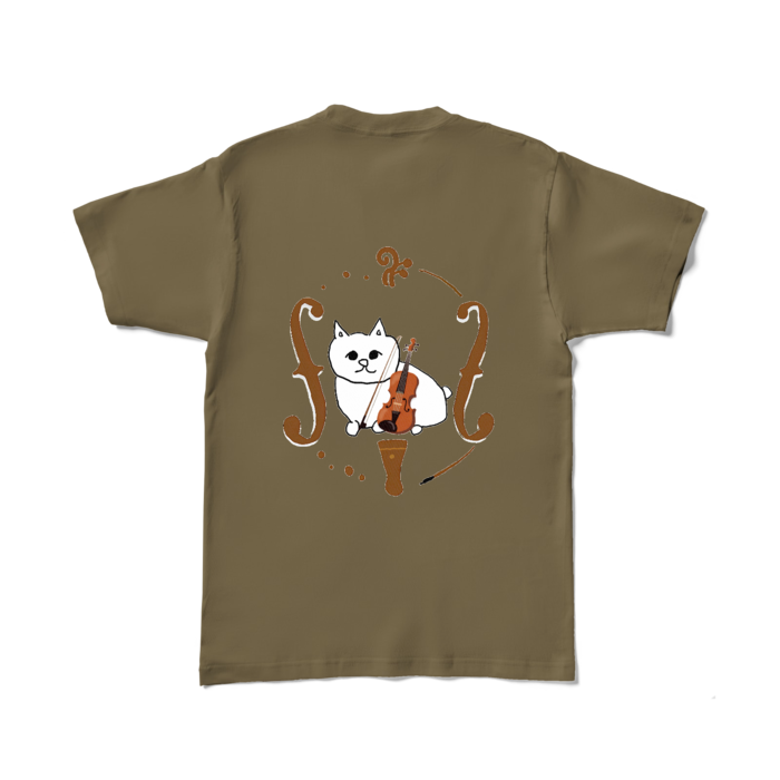 カラーTシャツ - L - オリーブ (濃色)