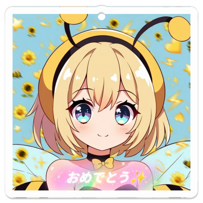 アクリルキーホルダー - 50 x 50 (mm)