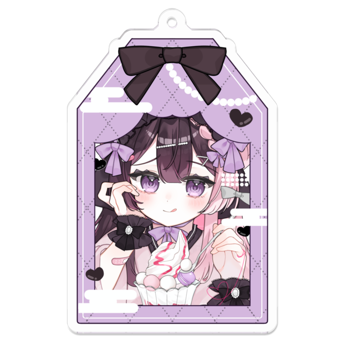 アクリルキーホルダー - 70 x 70 (mm)