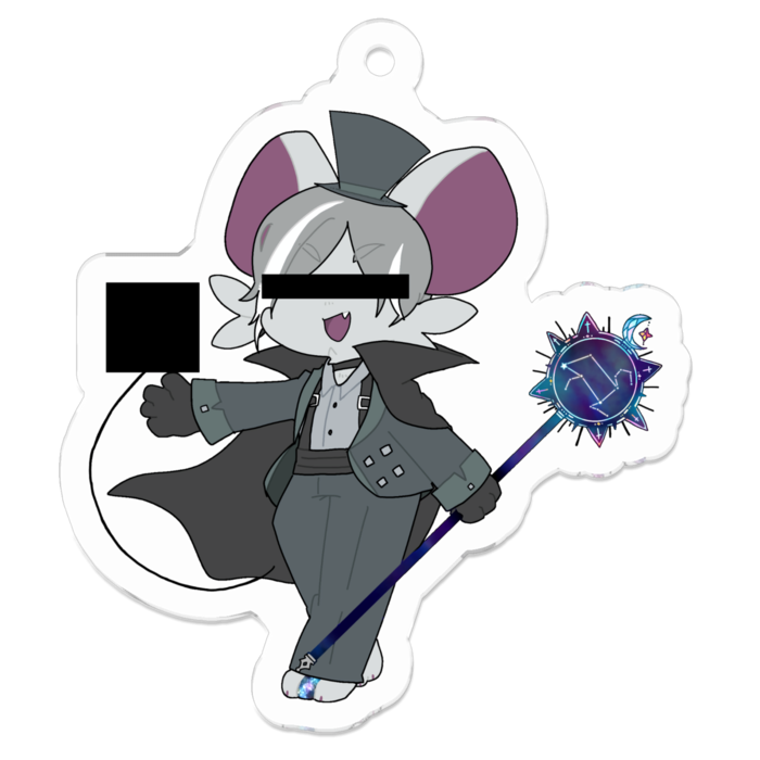 アクリルキーホルダー - 50 x 50 (mm)