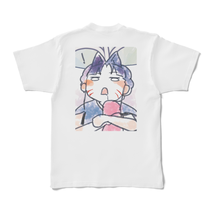 寝ぼけTシャツ - XL - 白