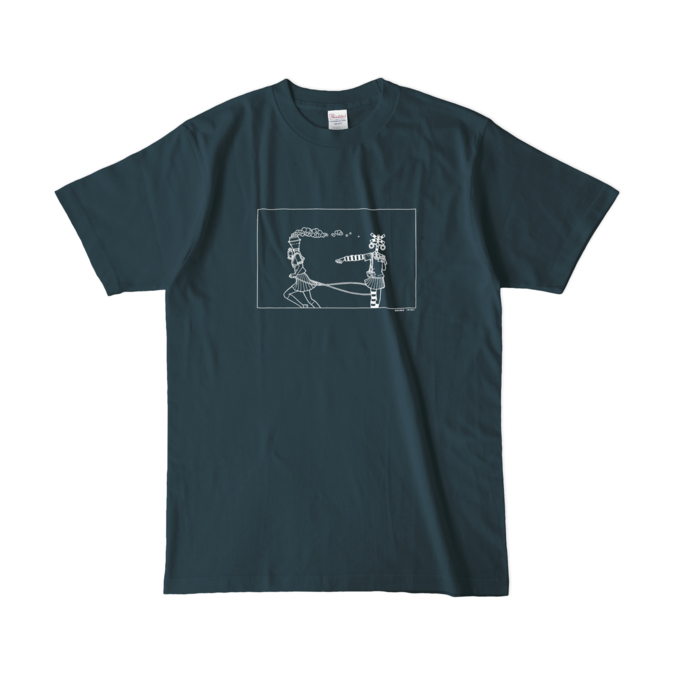 カラーTシャツ(濃色) - L - デニム