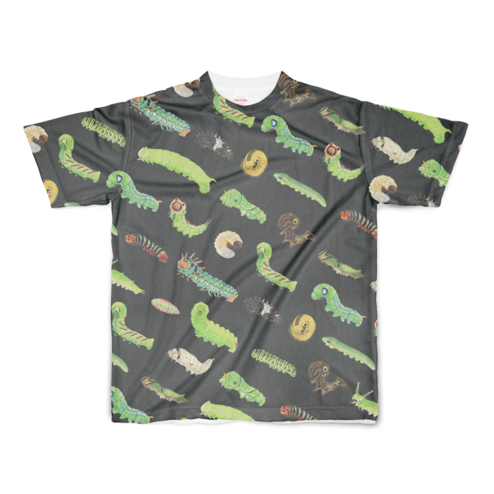 フルグラフィックTシャツ - S黒 - 両面印刷