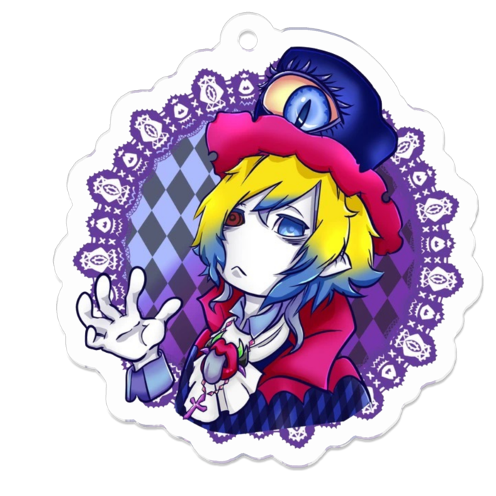 アクリルキーホルダー - 50 x 50 (mm)