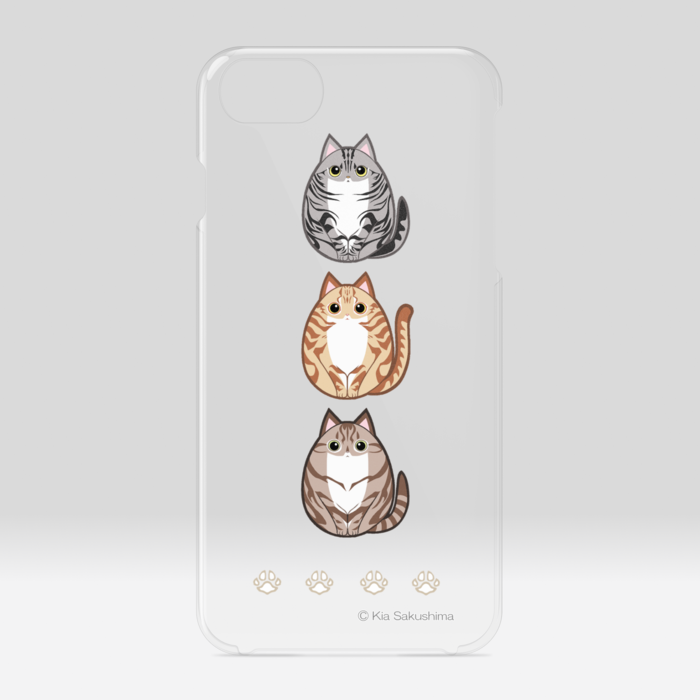 シマころねこクリアiPhoneケース - iPhone 6 / 7 / 8 / SE2