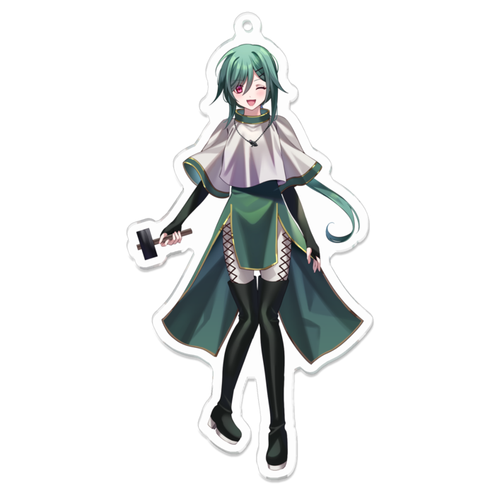 アクリルキーホルダー（コーティング） - 100 x 100 (mm)