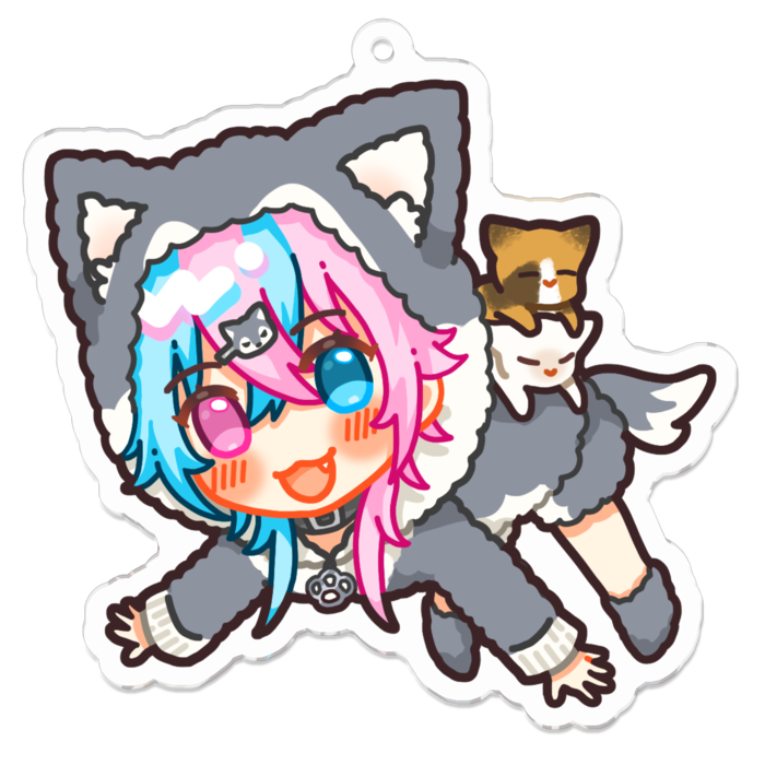 アクリルキーホルダー - 70 x 70 (mm)