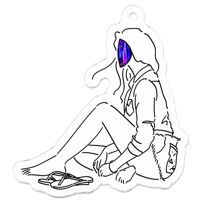 アクリルキーホルダー - 50 x 50 (mm)