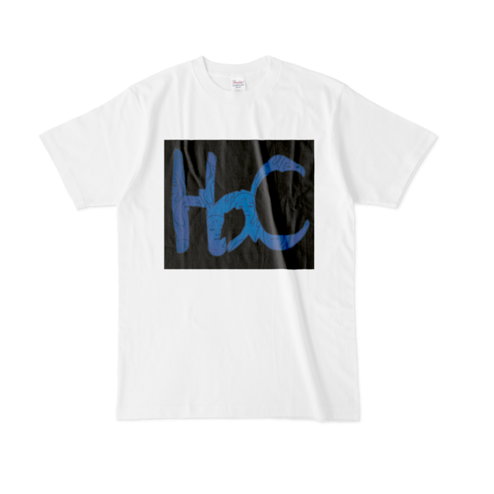 Tシャツ - L -ブルーロゴ
