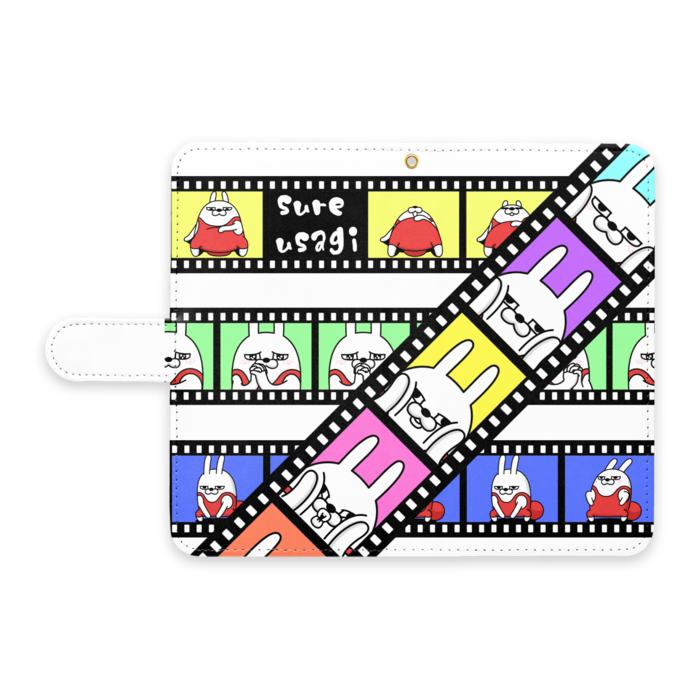 手帳型Androidケース - L - ストラップ穴 あり