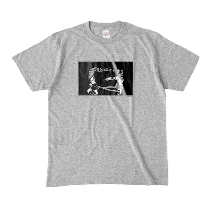 カラーTシャツ(濃色) - M - 杢グレー