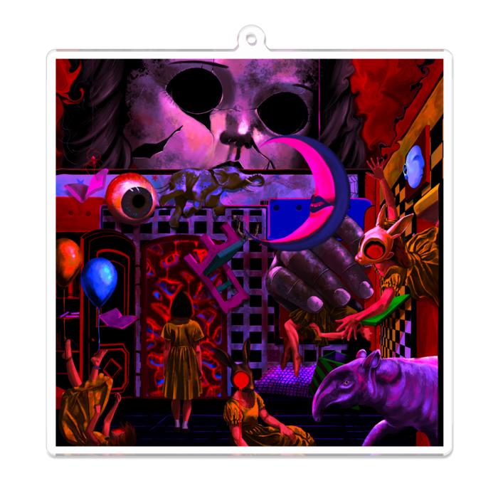 アクリルキーホルダー - 100 x 100 (mm)