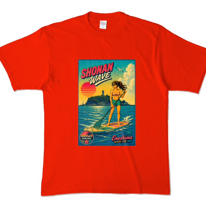 カラーTシャツ - XL - レッド (濃色)