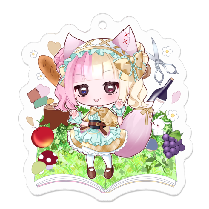 アクリルキーホルダー - 50 x 50 (mm) S