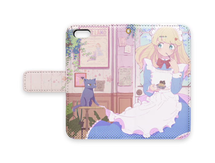 手帳型iPhoneケース - iPhone 5 / SE - ストラップ穴 あり