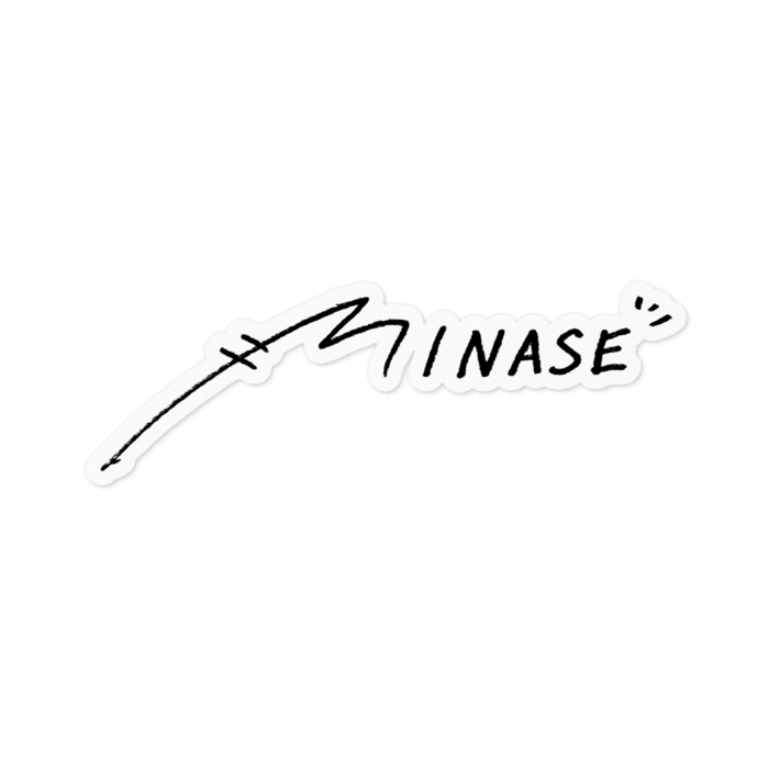 ミニロゴA - ホワイト(小) - 100 x 100 (mm)