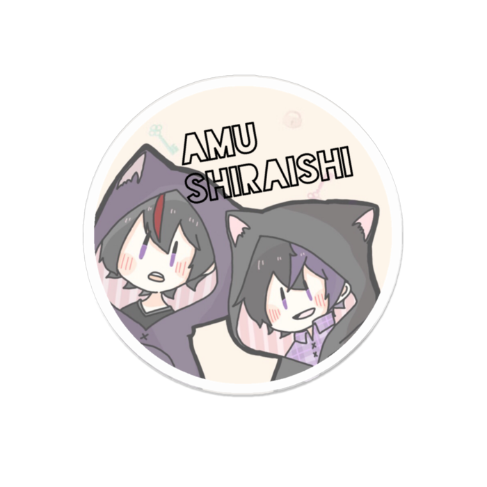 アクリルバッジ - 70 x 70 (mm)