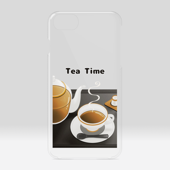 クリアiPhoneケース　紅茶　iPhone 6 / 7 / 8 / SE(第2・第3世代)