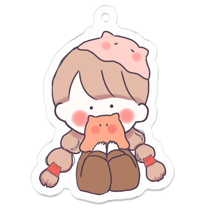 アクリルキーホルダー - 50 x 50 (mm)