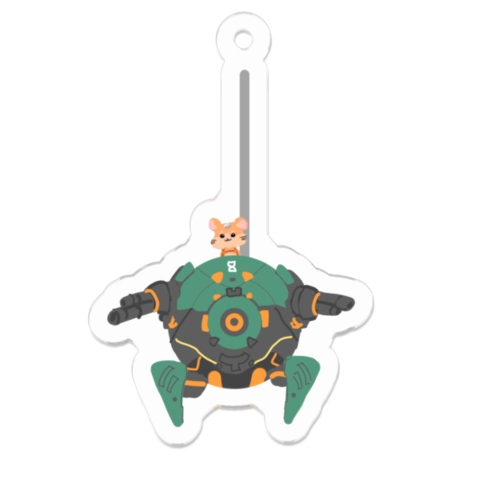 アクリルキーホルダー - 50 x 50 (mm)