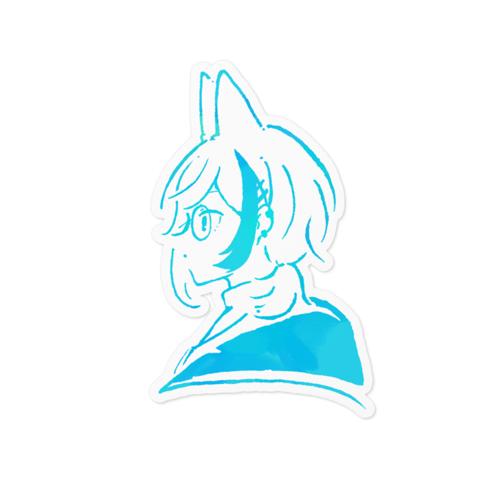 ステッカー　（白）