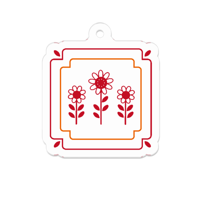 アクリルキーホルダー - 50 x 50 (mm)