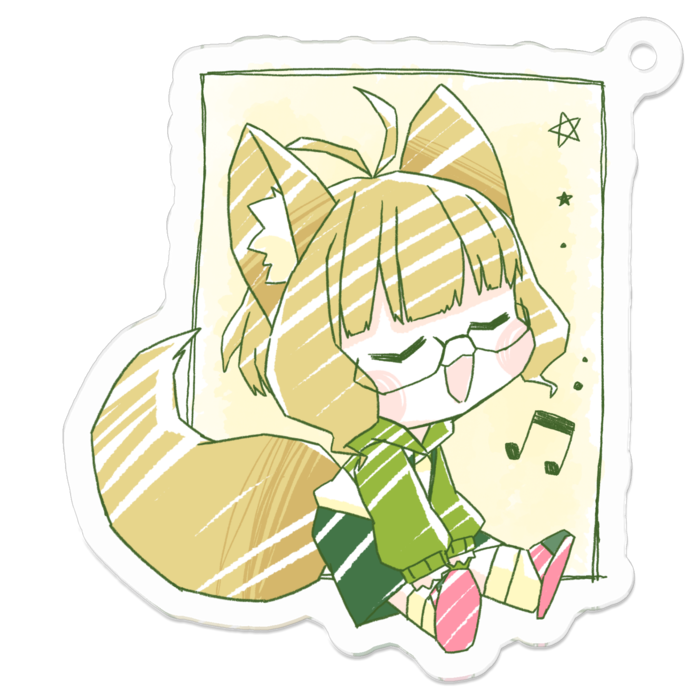 アクリルキーホルダー - 50 x 50 (mm)