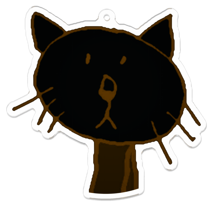 深煎り・アクリルキーホルダー（コーティング） - 70 x 70 (mm)