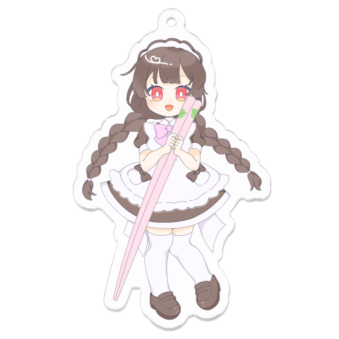 アクリルキーホルダー（コーティング） - 70 x 70 (mm)