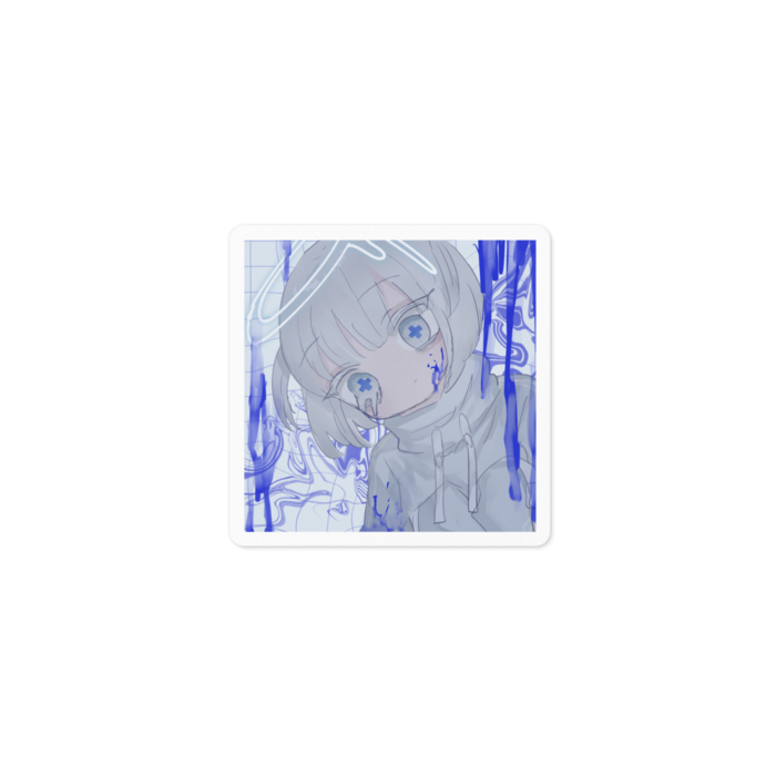 ステッカー - 100 x 100 (mm)ホワイト(※約5cm)