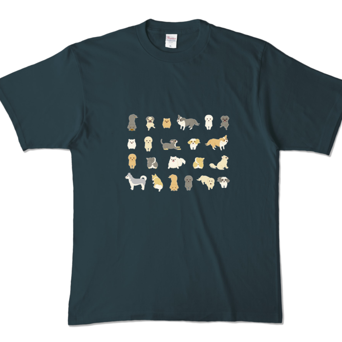 カラーTシャツ　デニム　XL