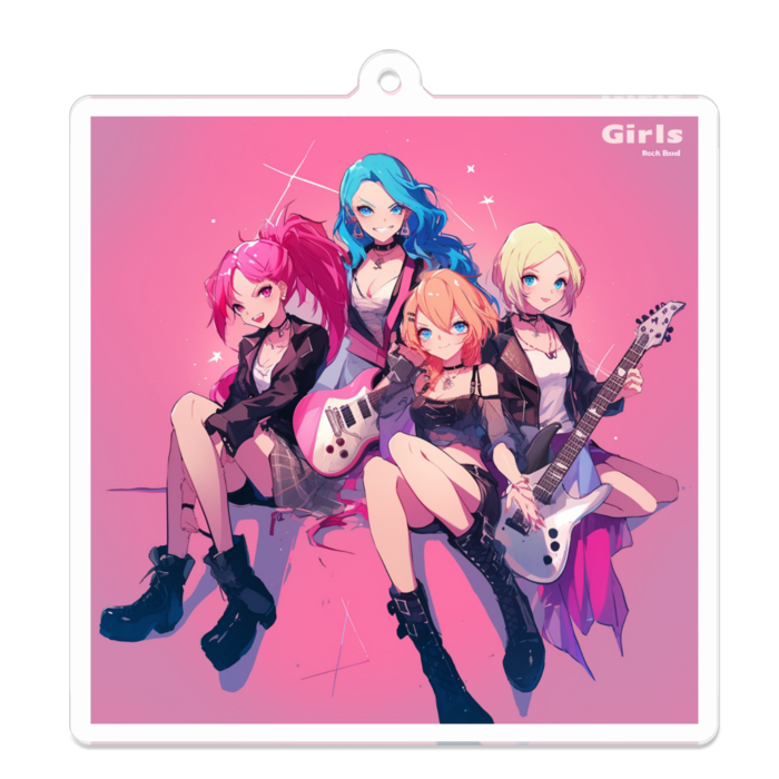 アクリルキーホルダー - 70 x 70 (mm)