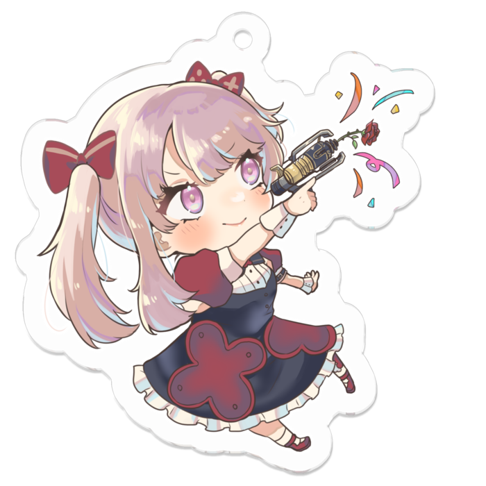 アクリルキーホルダー背景なし(コーティング) - 50 x 50 (mm)