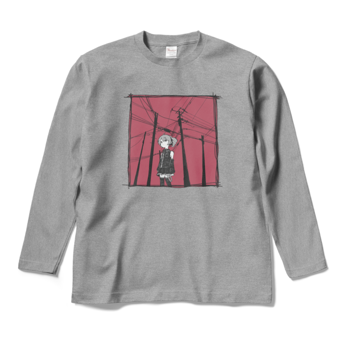 ロングスリーブTシャツ - M - 杢グレー