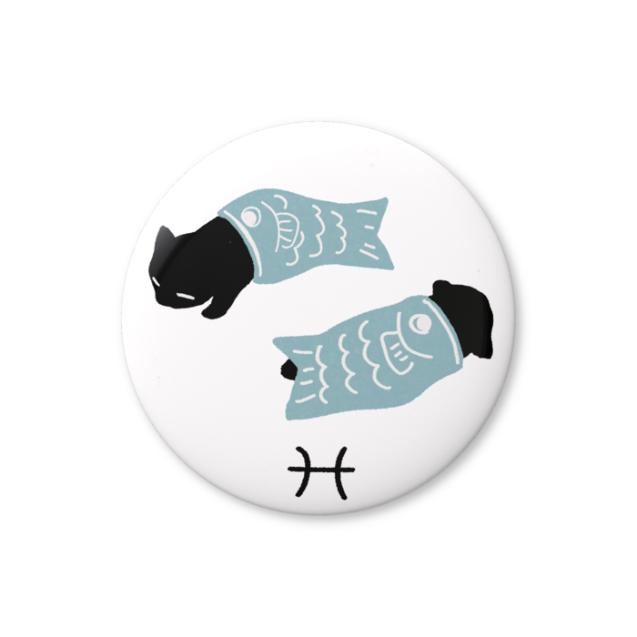 魚ニャ(缶バッジ　バリュー　44mm)