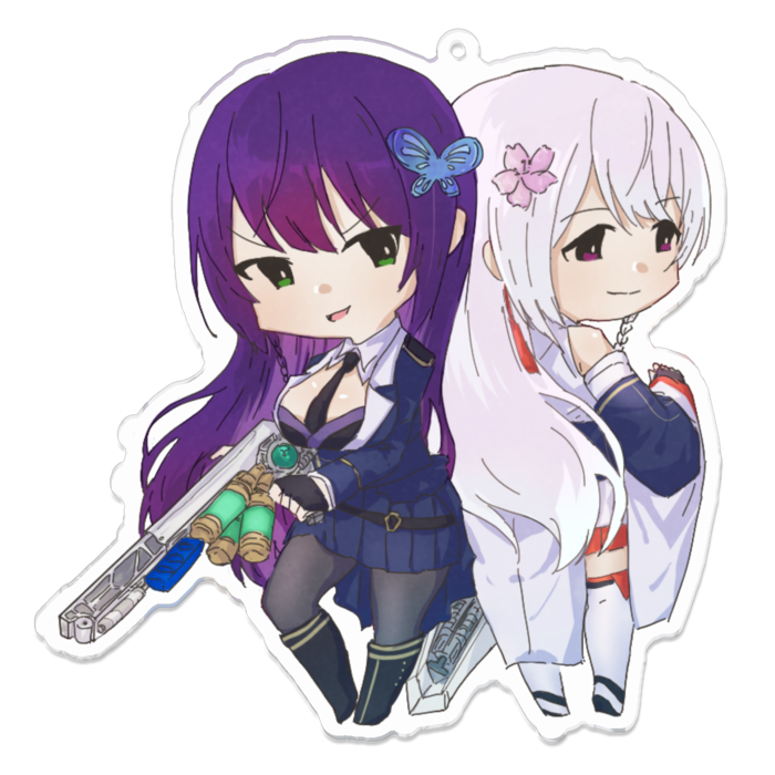 アクリルキーホルダー - 100 x 100 (mm)