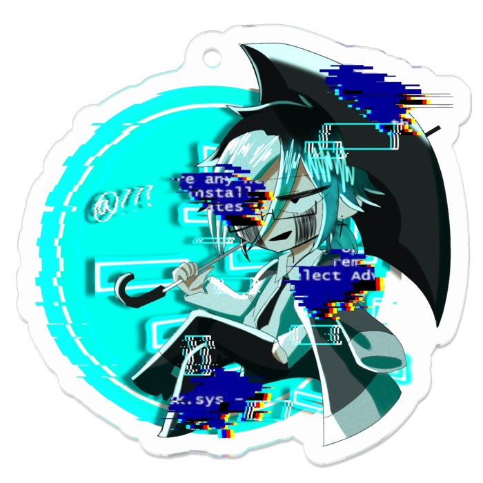 アクリルキーホルダー（コーティング） - 50 x 50 (mm)