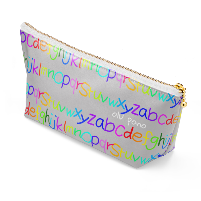ポーチ - 長さ21.5cm / 高さ10cm - ホワイト