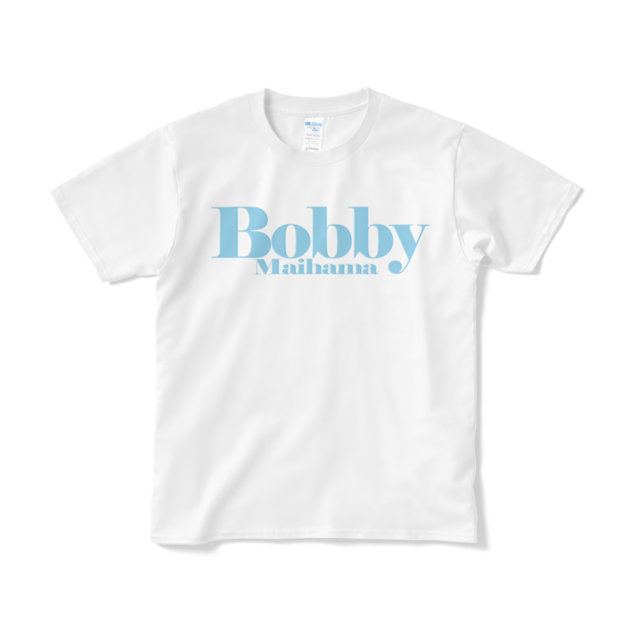 BobbyのTシャツ（ライトブルーロゴ） - S - ホワイト