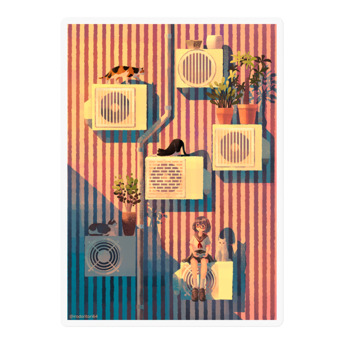 ステッカー - 100 x 100 (mm)クリア