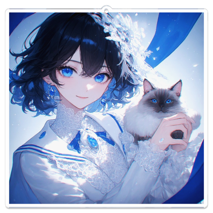 アクリルキーホルダー - 100 x 100 (mm)
