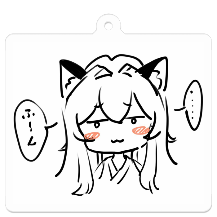 アクリルキーホルダー(コーティング) - 50 x 50 (mm)