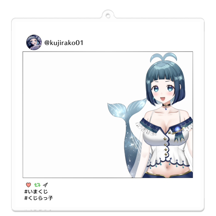 アクリルキーホルダー - 100 x 100 (mm)